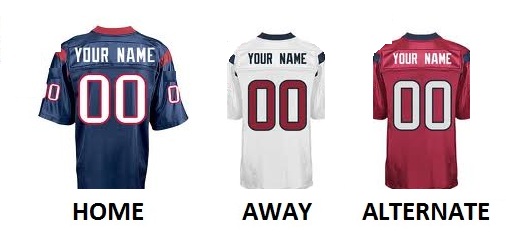 (image for) HOUSTON Pro Football Number Kit - Click Image to Close